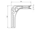 Hayman Reese 50157 Adjustable Ball Mount Shank (cast) - 160mm drop