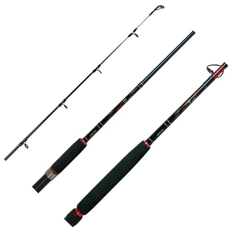 Silstar Power Tip 7ft 6-8kg 3 Piece Travel Spin Rod With Solid Glass Tip