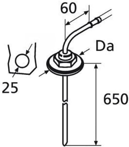 Webasto 1320399A Fuel Standpipe (AT/TT/T90) 65cm - Suit for Motorhome Connection