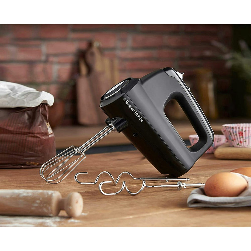 Russell Hobbs RHMX5BLK Electric Desire Hand Mixer Beater/Food Whisk Matte Black