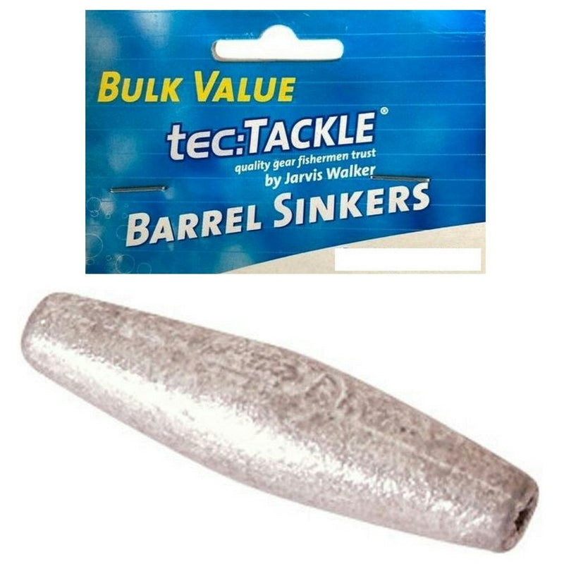 50 Pack of Jarvis Walker Size 2 Barrel Sinkers - Value Pack