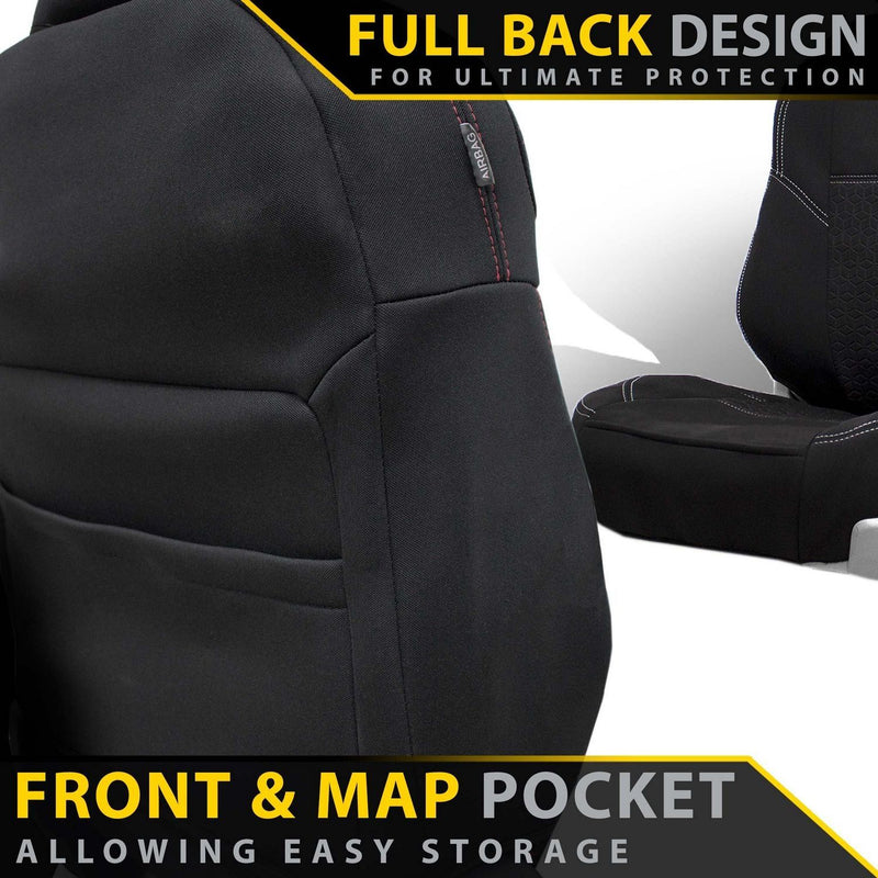 Volkswagen All-New Amarok NF Premium Neoprene 2x Front Row Seat Covers (Made to Order)