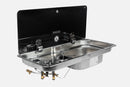NCE CAN 2 Burner Gas Stove & Sink Right