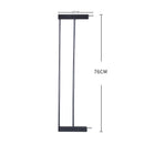 Levede Baby Safety Gate Adjustable Pet Stair Barrier 10cm Door Extension Black