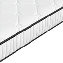 DreamZ King Single Spring Mattress Medium Firm 5-Zone Support Knit Fabric Cover