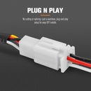 Lightfox 40A High Beam Wiring Harness With DT 3-Pin Connectors Fit LED Pod Light