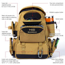 Multifunctional Fishing Tackle Backpack Tactical Gear Bag Khaki