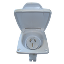 CMS 15AMP Plug Power Inlet White JIL15