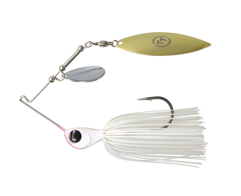 TT Lures 1/2oz Tornado+ Tandem Blade Spinnerbait Lure - PEARL