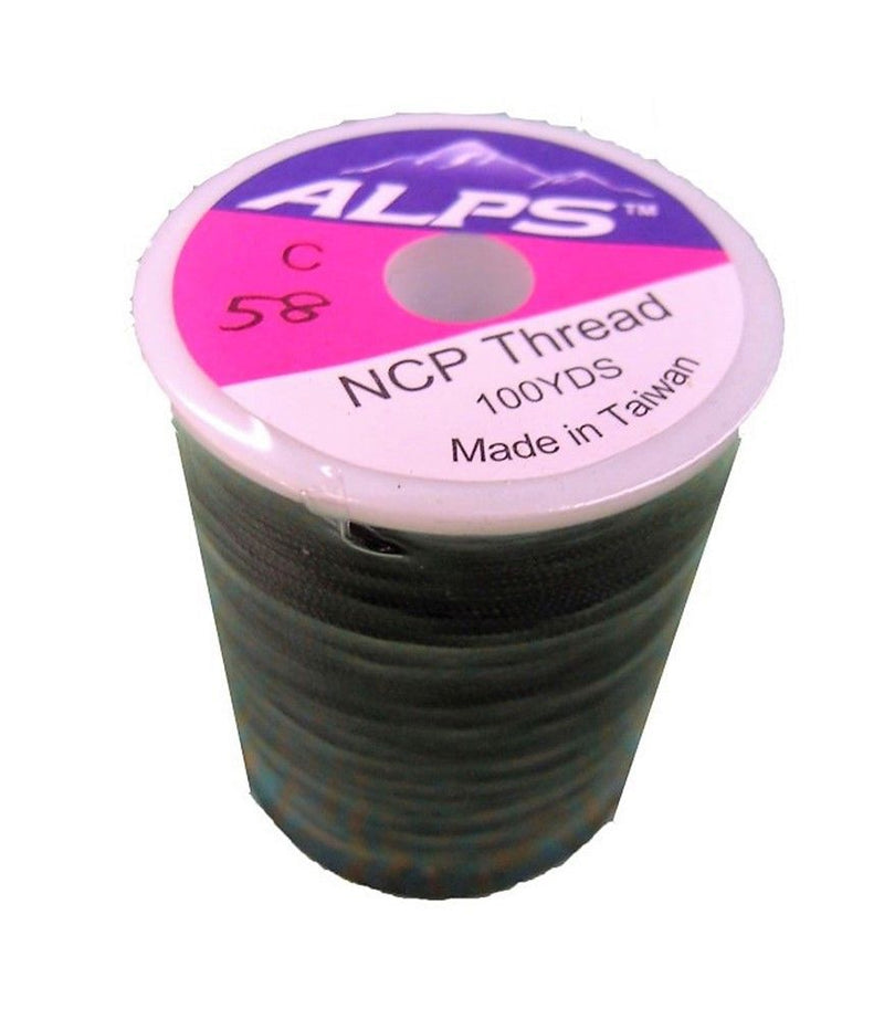 Alps 100yds of Black Rod Wrapping Thread - Size C (0.2mm) Rod Binding Cotton