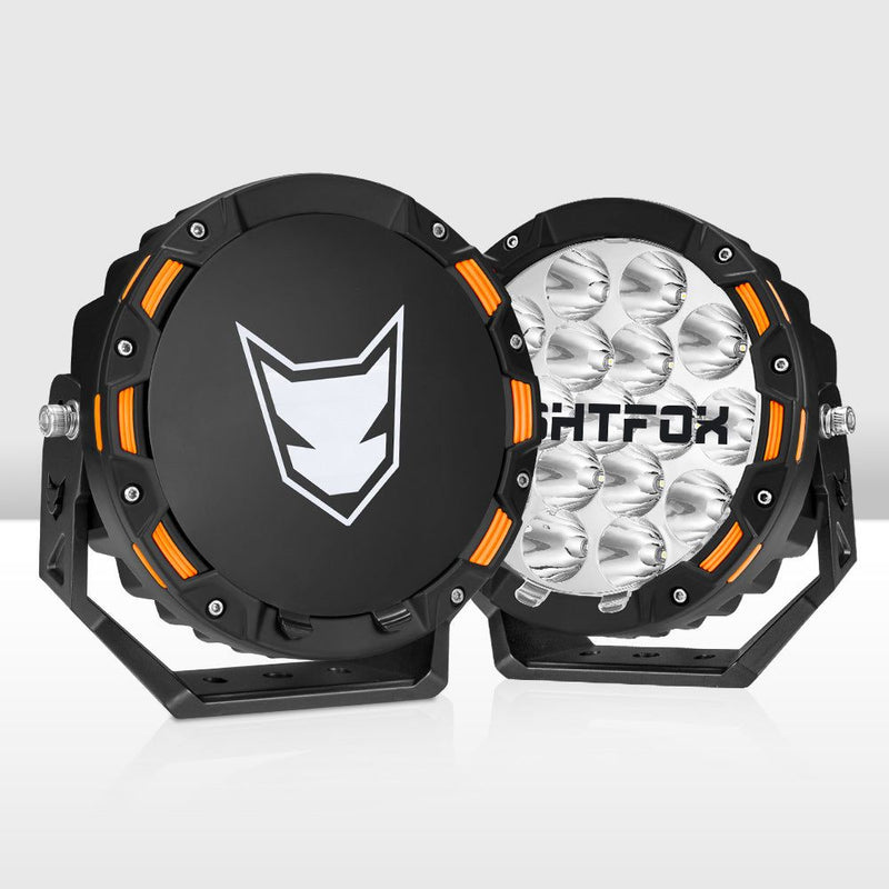 LIGHTFOX 7inch OSRAM LED Driving Spot Lights 1Lux@1,032m(Pair) 13,226Lumens