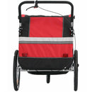 ProSeries Red 40kg Capacity 2-Child Bike Trailer Jogger Combo