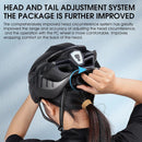 Ultralight Cycling Helmet with Magnetic Goggles LED Taillight Titanium
