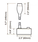 Dreamlighting LED Flexible Task Reading Light with USB - Silver, DC12V, Cool White