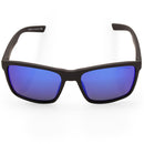 Dirty Dog Droid Satin Black/Blue Fusion Mirror Polarised Unisex Sunglasses