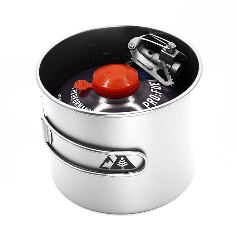 TERRAN Titanium Pot with Long Handle 1100ml