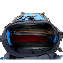 70L Camping Backpack Tear-Resistant Rucksack Blue