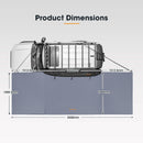 San Hima 180 Degree Awning Free-Standing Car Camping 4x4 Awning With L Brackets