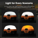 San Hima 4xLED Camping Lantern Light Rechargeable w/ Lithium Battery Amber White