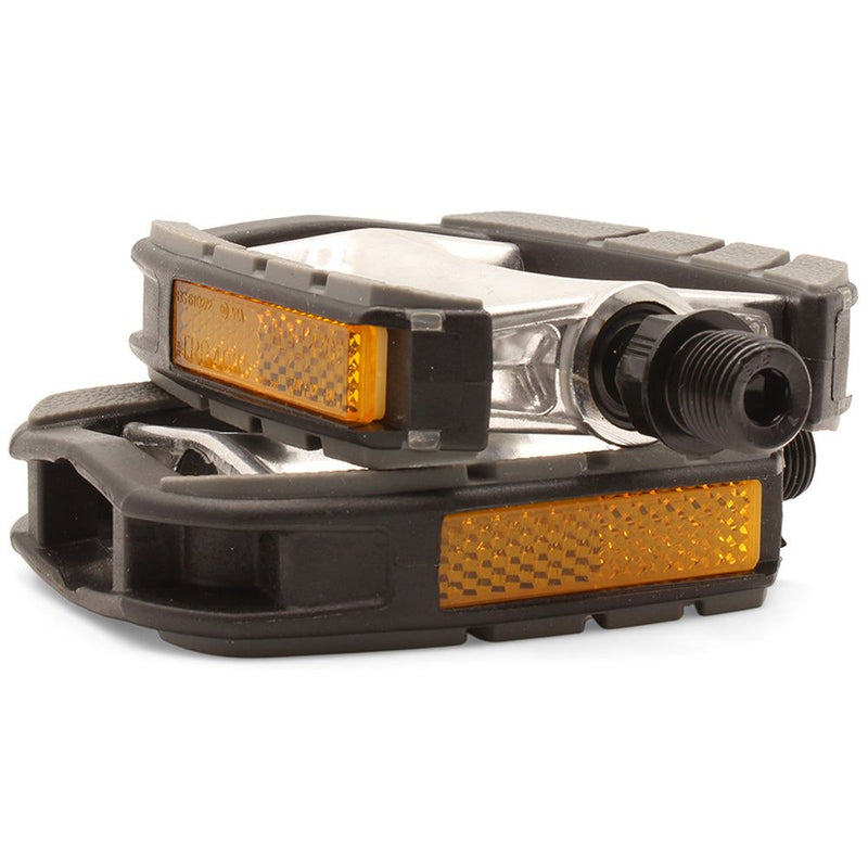 VP Components Black Plastic/Alloy Replacement Adult Bike Pedal Set 9/16-inch