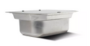 RV Flowmaster Stainless Steel Sink with Glass Lid