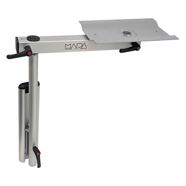 Nuova Mapa Onda | Swivel Aluminium Table Leg - Silver Anodized