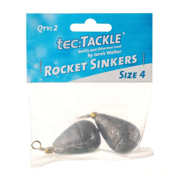 2 Pack of Jarvis Walker Size 4 Rocket Sinkers