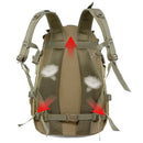 40L Tactical Camping Backpack Waterproof Molle Khaki