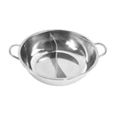 Toque 34cm Stainless-Steel Twin Mandarin Duck Hot Pot Induction Cooker No Lid