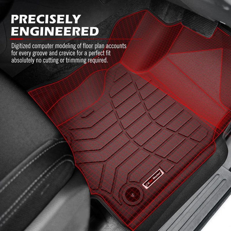 Kiwi Master 3D TPE Car Floor Mats Liner For Toyota Prado 250 2024+