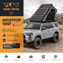 San Hima Kalbarri Gen 2 Rooftop Tent Hard Shell With Ladder + 130W Solar Panel