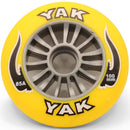 YAK 100mm Soft Urethane Scooter Wheel with Silver Plastic Core (Yellow)