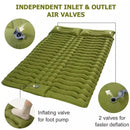 Double Self-Inflating Sleeping Pad Pillows Green