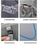 12L Waterproof Mountaineering Backpack Grey