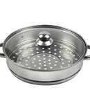 Toque Stainless-Steel Steamer Meat Vegetable Cookware Hot Pot Kitchen 3 Tier
