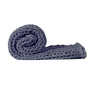 Dreamz Knitted Weighted Blanket Chunky Bulky Knit Throw Blanket 6.5kg Dark Grey
