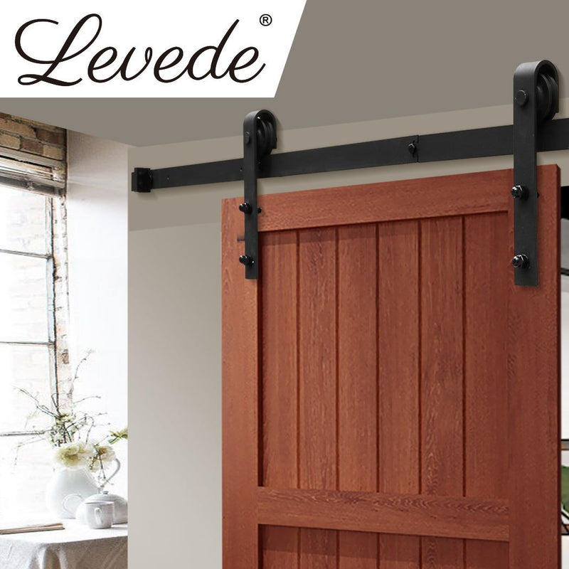 1.5m Antique Classic Style Single Sliding Barn Door Hardware Track Roller Kit