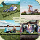 Double Self-Inflating Sleeping Pad Pillows Green