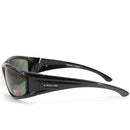 Dirty Dog Banger Polished Black/Green Polarised Men's Sport Sunglasses