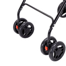 Pawz 2-tier Pet Stroller Double Dog Pram Cat Carrier Travel Pushchair Foldable