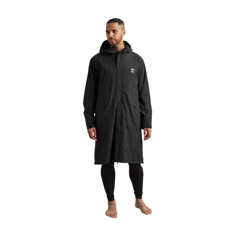 Men's Pursuit Waterproof Lightweight Changing Robe Jacket - Obsidian Black