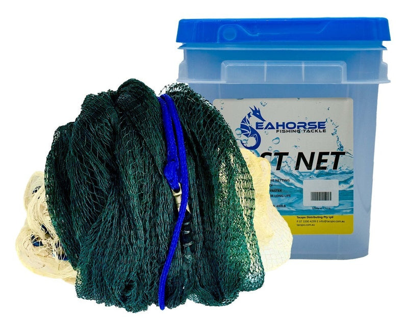 Seahorse Bottom Pocket 8ft Multi-Monofilament Cast Net with 3/4 Inch Mesh