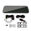 Manan 10" Dash Camera 1080P Front and Rear Touch Rear View Mirror Night Vision