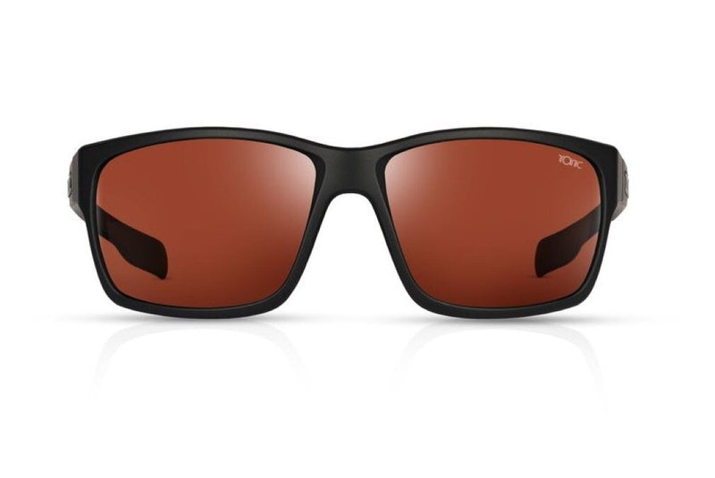 Tonic Titan Oversized Sunglasses - Glass Copper Photochromic Lens & Black Frame
