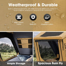 San Hima Kalbarri Gen 2 Roof Top Tent Hardshell With Ladder Khaki Camping