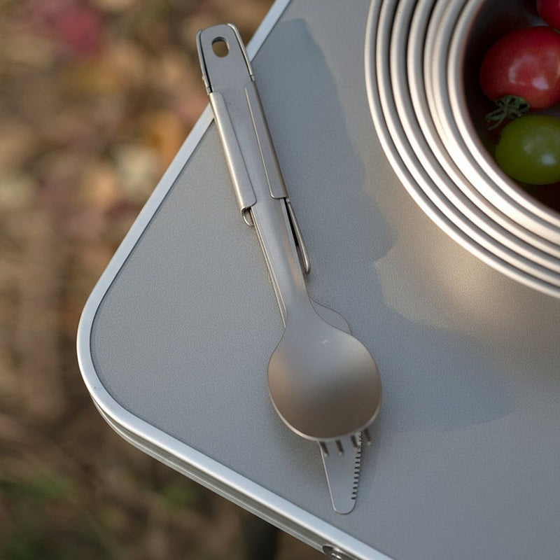 TERRAN 4-Piece Titanium Cutlery Set