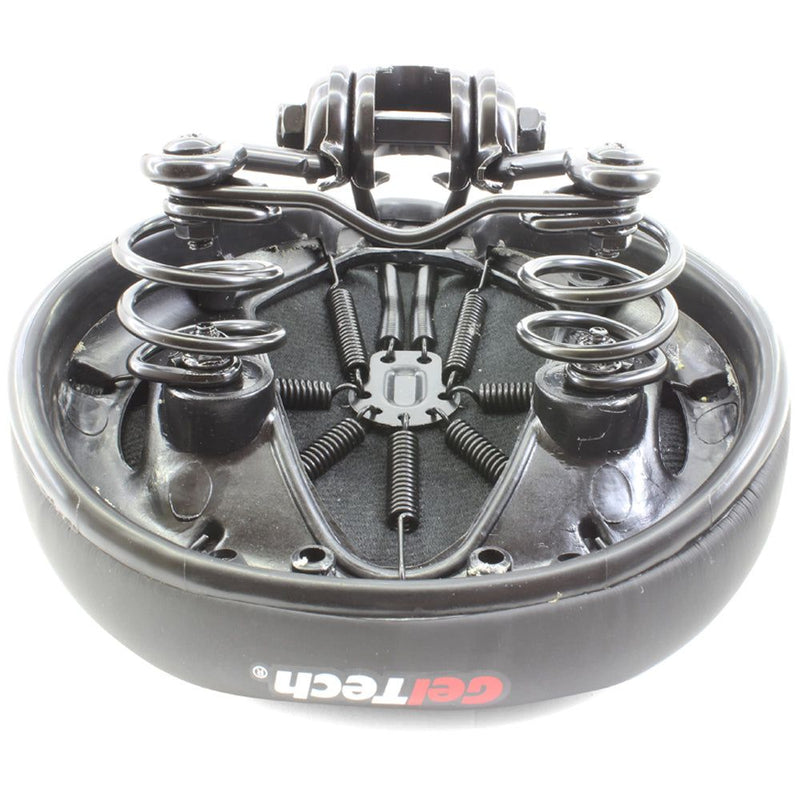 Endzone Black Webspring Bike Seat/Saddle with Gel Top and Comfort Foam