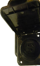 AUSTRALIAN RV 10AMP POWER OUTLET BLACK