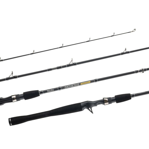 Rovex 6ft Genesis 5-8kg Baitcaster Rod - High Modulus Graphite 2 Piece Rod