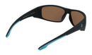 Ugly Fish PRF314 Polarised Floating Wrap Sunglasses -Matt Black Frame/Brown Lens